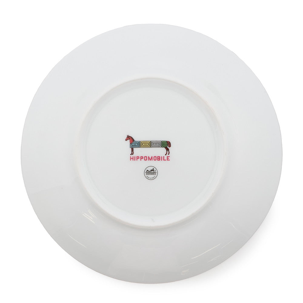 HERMES ★Dessert Plate HERMES Ipomobile No.3 Multicolor Porcelain
