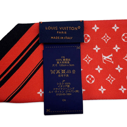 LOUIS VUITTON ★Scarf Sailor BandeauBB VermillionM79821 Silk 100%