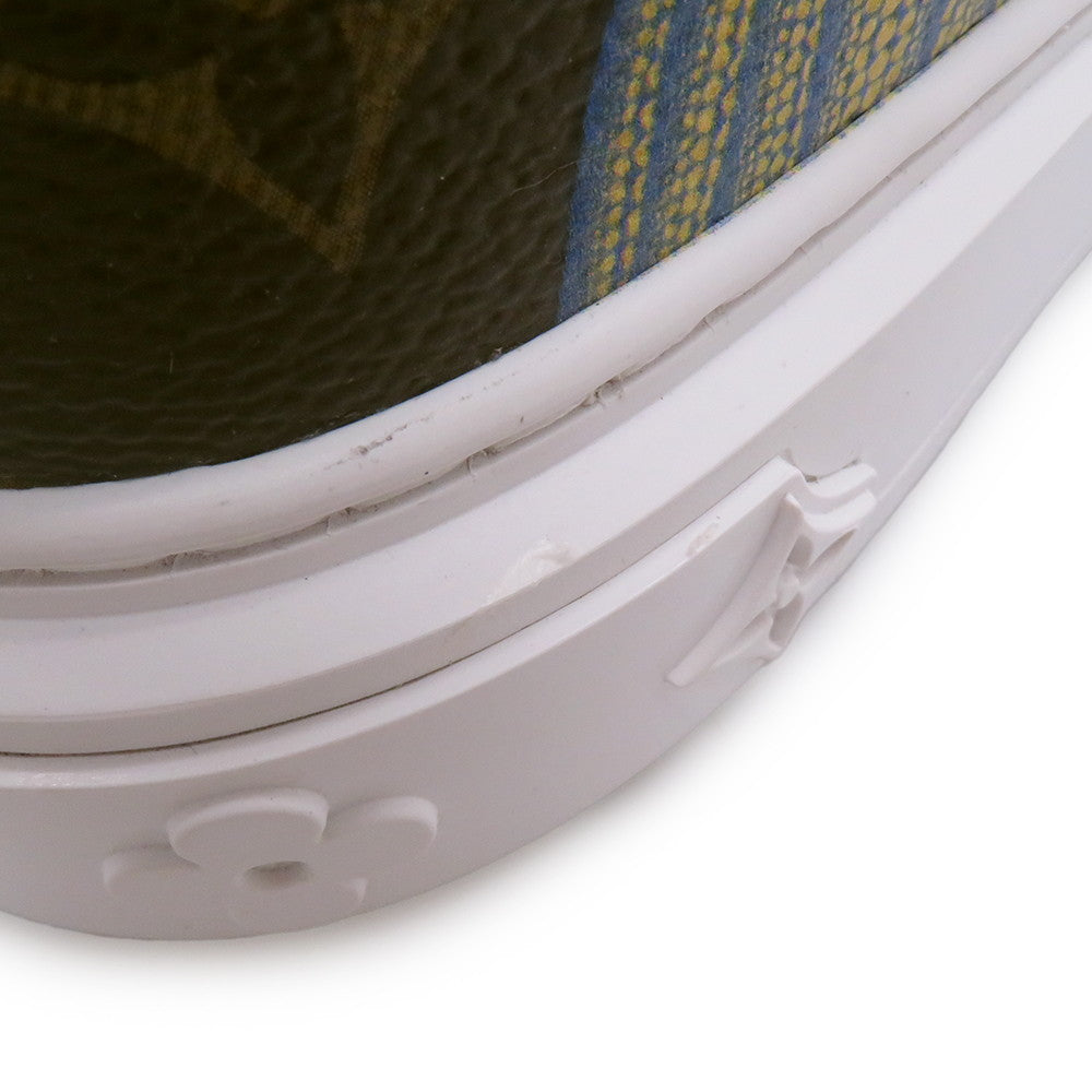 LOUIS VUITTON ★Yayoi Kusama Collaboration Time Out Sneakers Pumpkin Brown Monogram Size 35 1/2