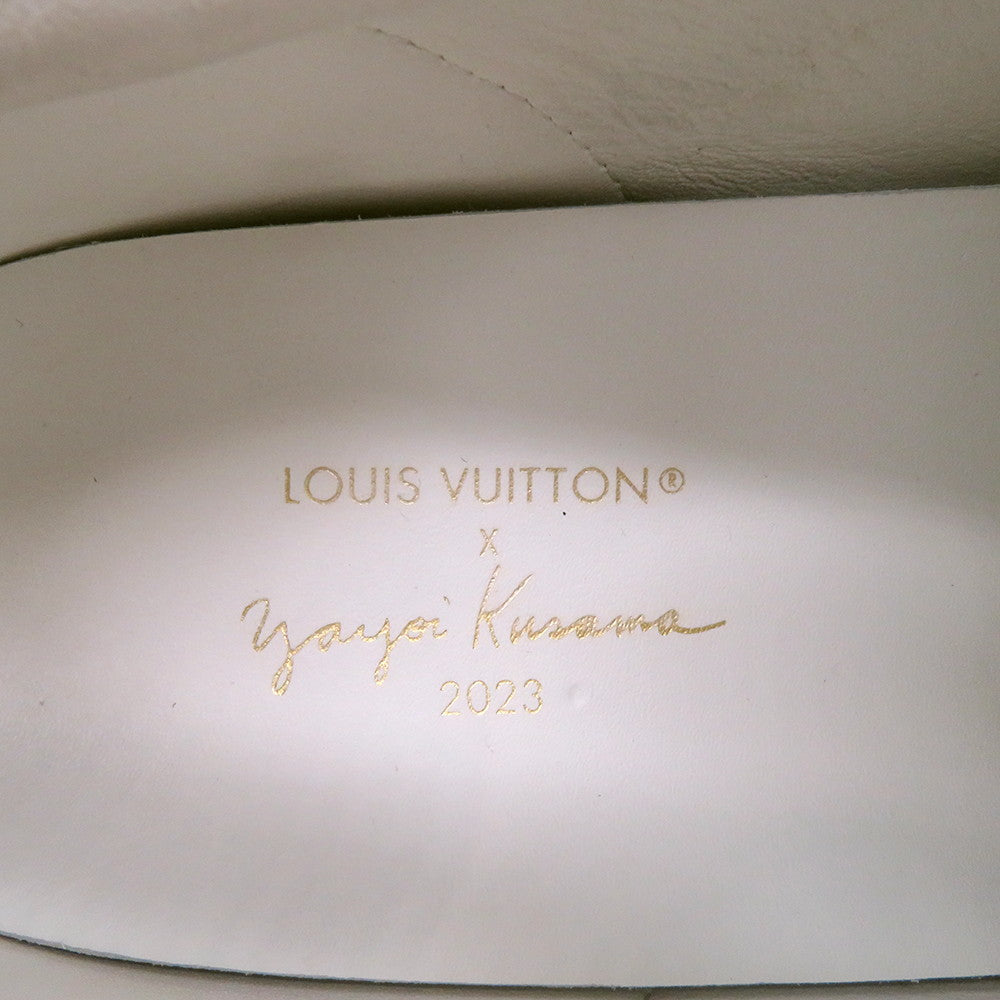 LOUIS VUITTON ★Yayoi Kusama Collaboration Time Out Sneakers Pumpkin Brown Monogram Size 35 1/2