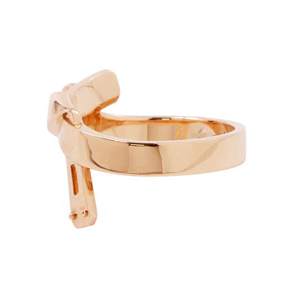 HERMES ★Gavroche Ring Size 53/#13 18K Pink Gold