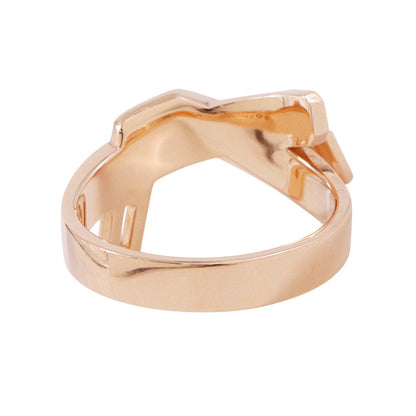 HERMES ★Gavroche Ring Size 53/#13 18K Pink Gold