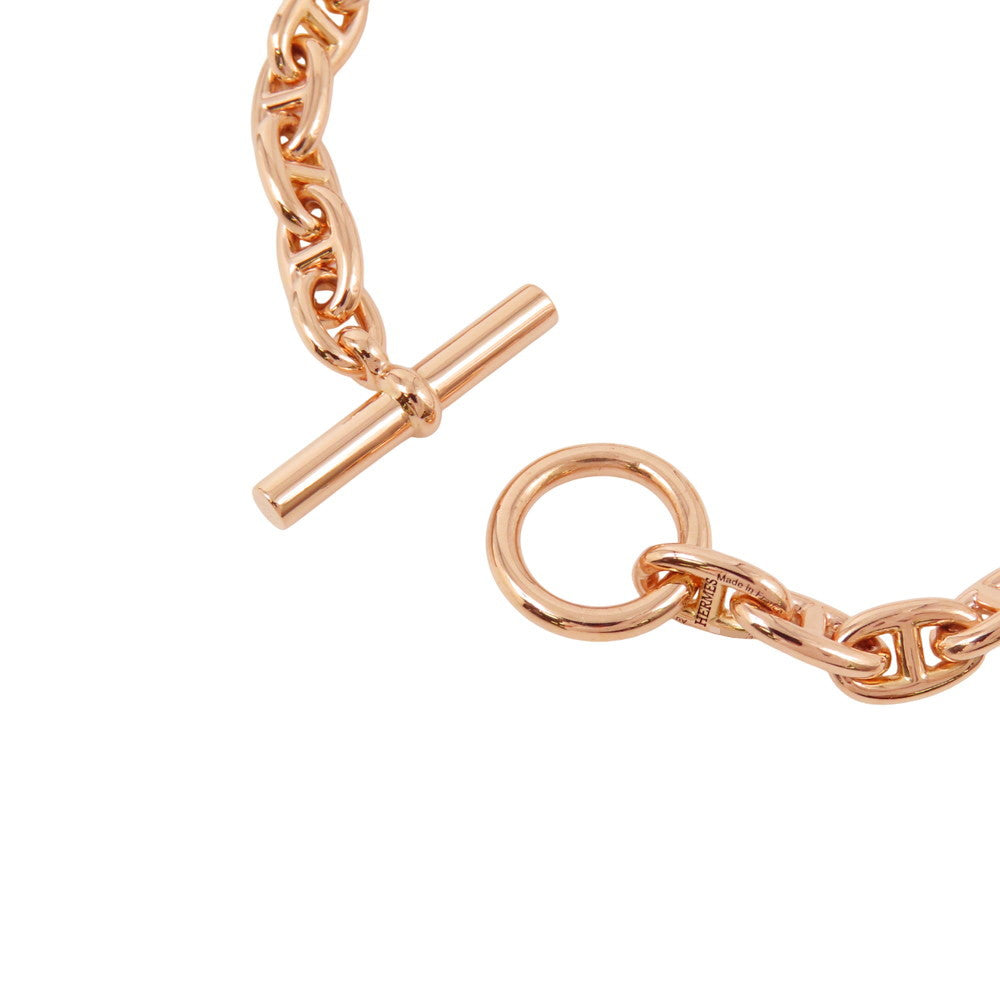HERMES Chaine d'Ancre 26 frames Bracelet Size TPM 18K Pink Gold