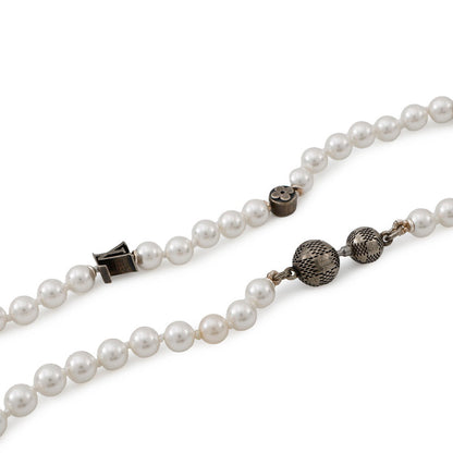 LOUIS VUITTON Necklace・Monogram Slim PearlM02235 Faux Pearl