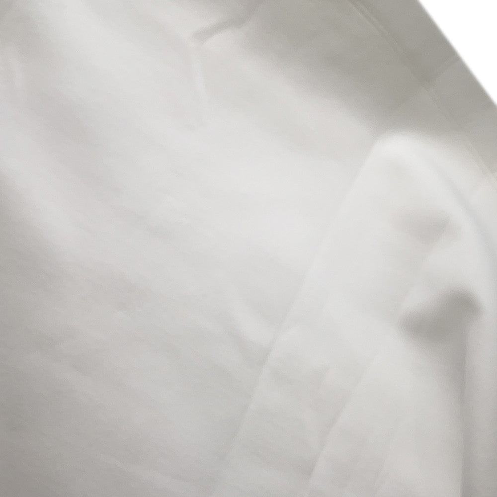 LOUIS VUITTON Snap Sleeve Crop Top Shirt Size XS White1AFTR3 Cotton89% Nylon11% Metal
