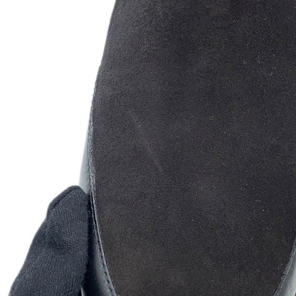 LOUIS VUITTON Laureate Boots Black1AC7W0 Monogram Empreinte Leather Suede Size 38