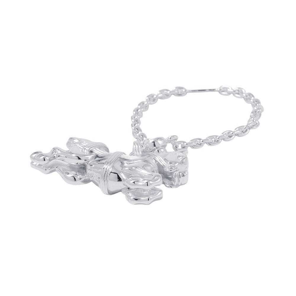 HERMES Cheval Horse Bag Charm Silver SV925