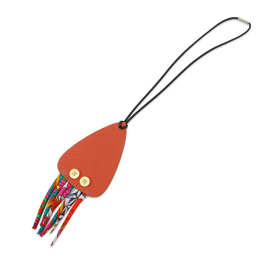 HERMES ★Petit H Squid Rouge/Gray/Black Taurillon Clemence Chevre Myzore Goatskin