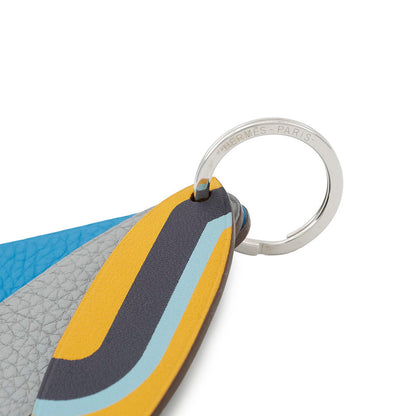 HERMES Petit H 3surfs Blue/Jaune/Purple Togo Leather Swift Leather Chevre Myzore Goatskin