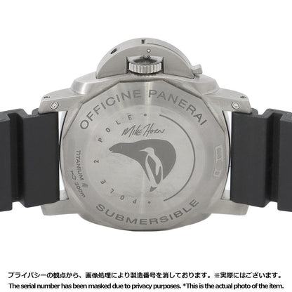 PANERAI Luminor Submersible 1950 3DAYS GMT Limited to 500 pieces W47mm TI Rubber Blue DialPAM00719