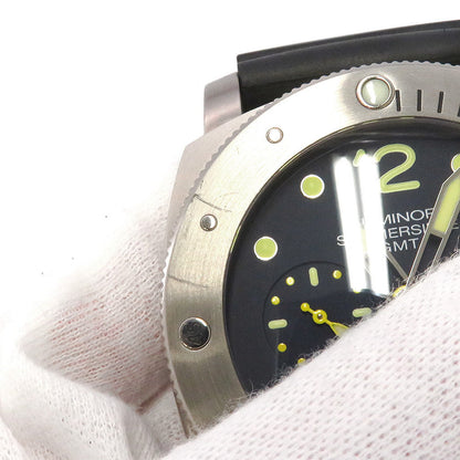 PANERAI Luminor Submersible 1950 3DAYS GMT Limited to 500 pieces W47mm TI Rubber Blue DialPAM00719