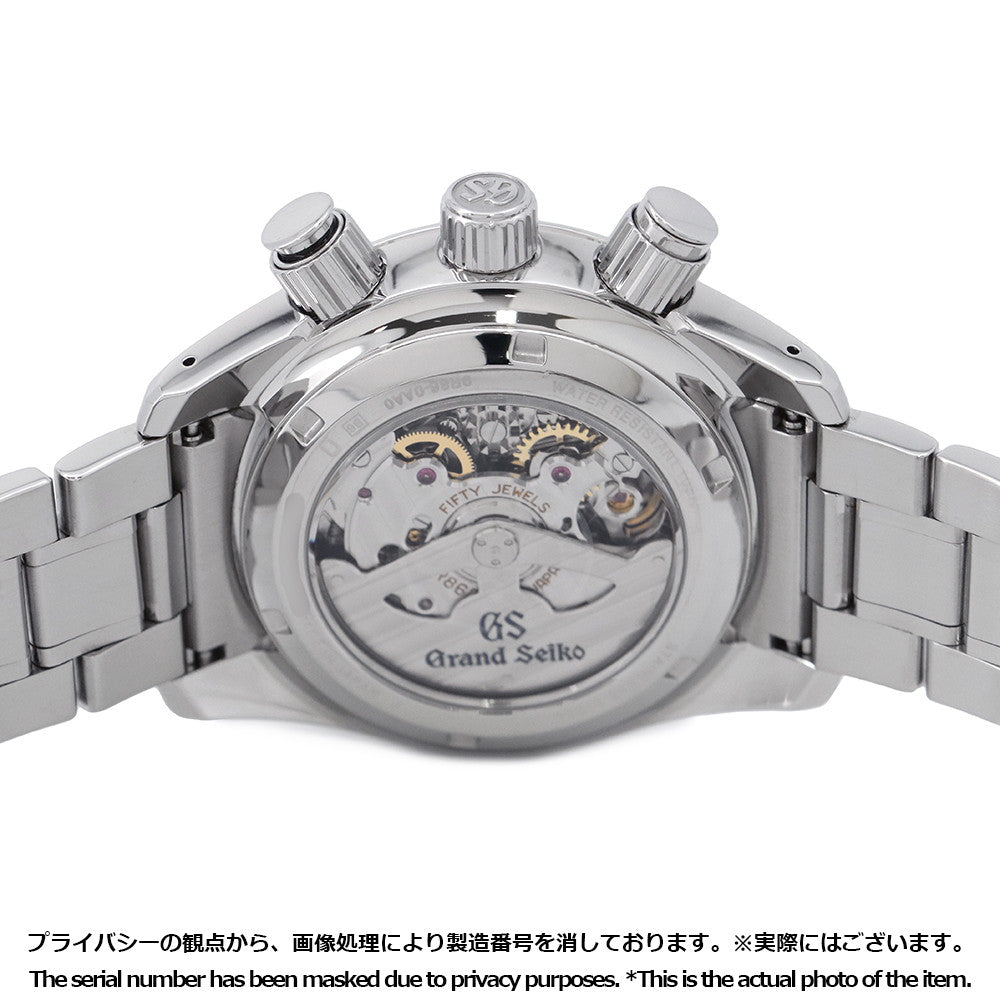 SEIKO ★Grand Seiko GMT Spring Drive W43.5mm Stainless Steel Black DialSBGC203