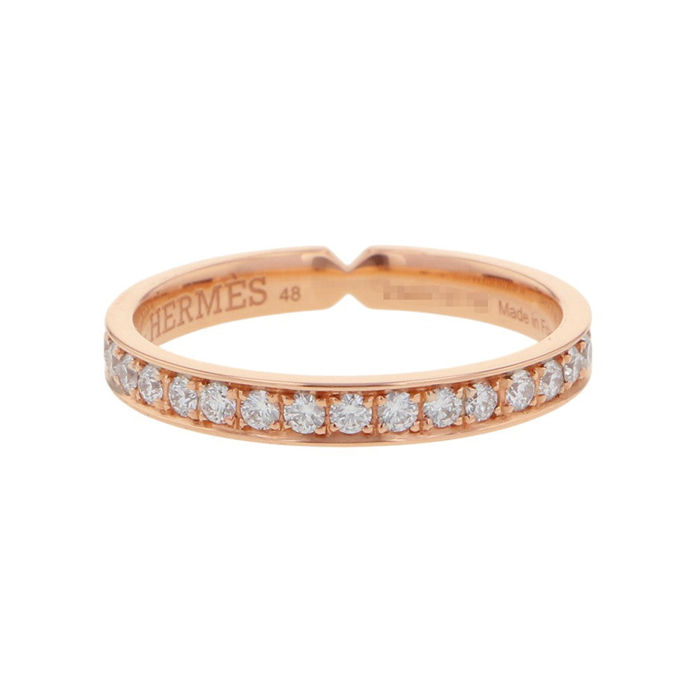 HERMES ★Wedding Ring "Ever Kelly" PM Size 48/#8H119669B 00048 18K Pink Gold