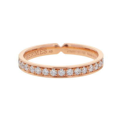 HERMES ★Wedding Ring "Ever Kelly" PM Size 48/#8H119669B 00048 18K Pink Gold