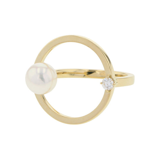 TASAKI Kinetic Ring Size Approximately No. 12RPI-4754-18KYG 18K Yellow Gold