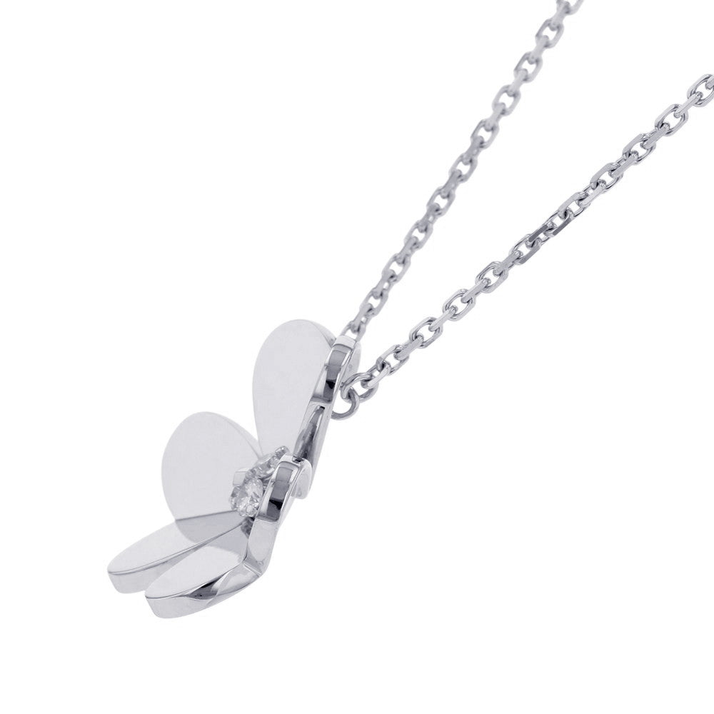 Van Cleef & Arpels Frivole Pendant Size LargeVCARD25300 18K White Gold