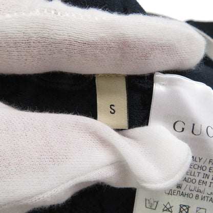 GUCCI GG Stretch Shot Knitted Fabric Size S Navy756991 Rayon63% Nylon21% Polyester13% Polyurethane3%