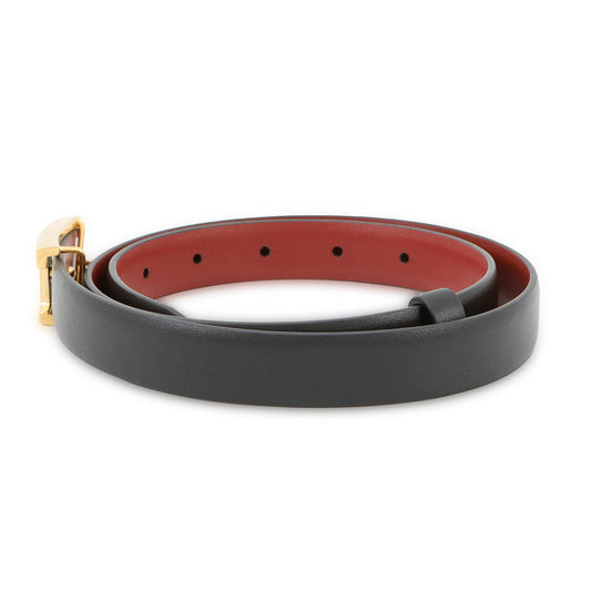 TOD’S T Timeless Leather Reversible Belt Black/RedXCWTSB30100RBR6077 Leather Size 75