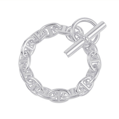 HERMES Chaine d'Ancre Bracelet 14 frames Size PM SV925