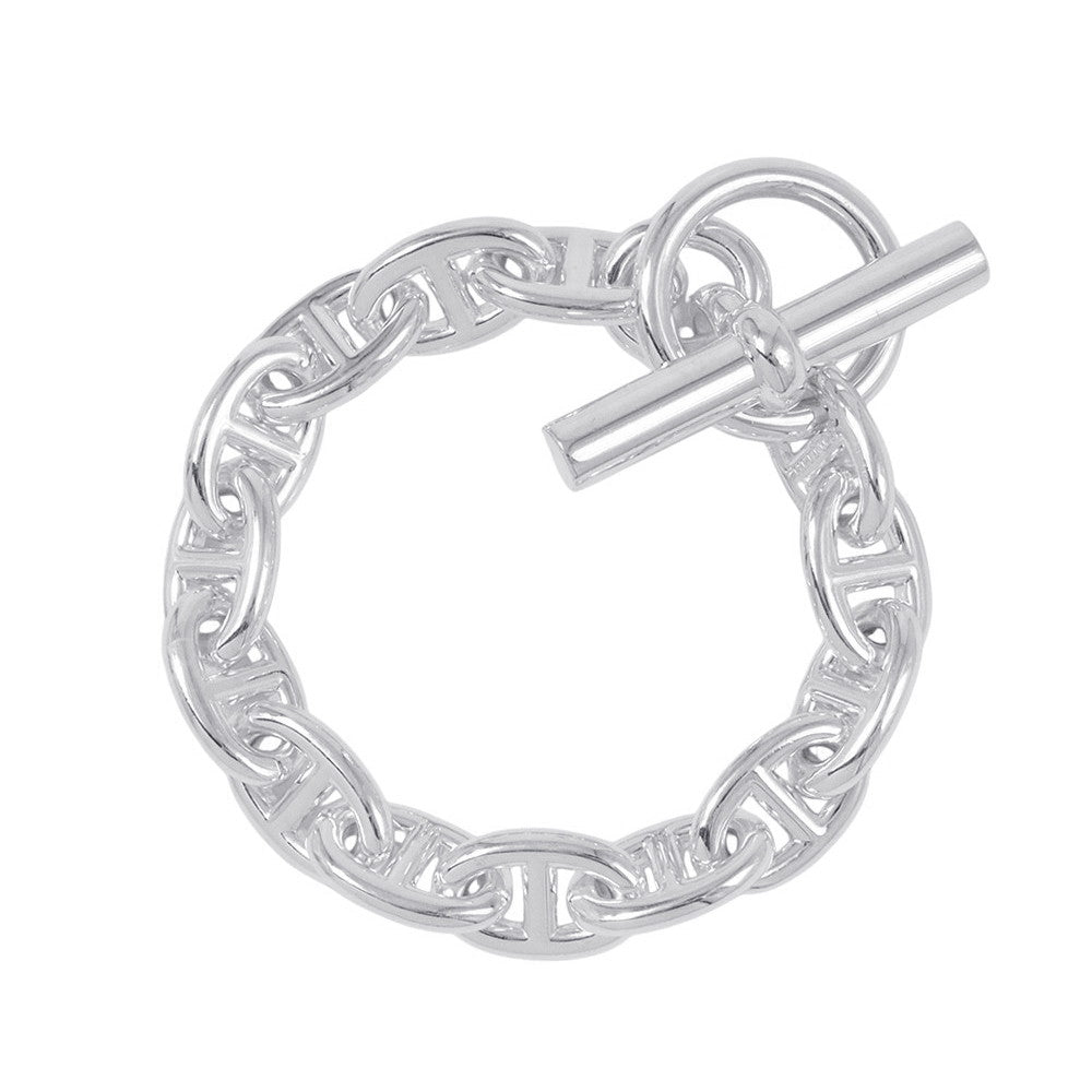 HERMES ★Chaine d'Ancre Bracelet 14 links Size PM SV925
