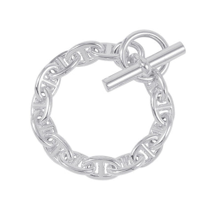 HERMES ★Chaine d'Ancre Bracelet 14 links Size PM SV925