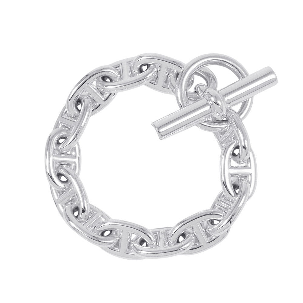 HERMES Chaine d'Ancre Bracelet 13 frames Size MM SV925