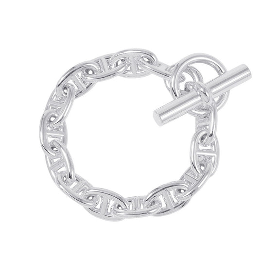 HERMES Chaine d'Ancre Bracelet 14 frames Size MM SV925