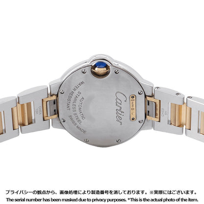 CARTIER Ballon Blue de Cartier W33mm Stainless Steel K18YG Silver DialW2BB0037