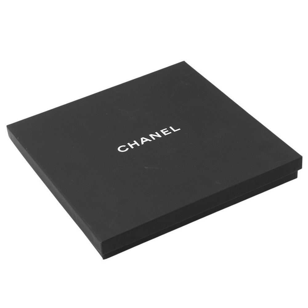 CHANEL Logo knit hat Black/Gray Wool 70% Cashmere30%