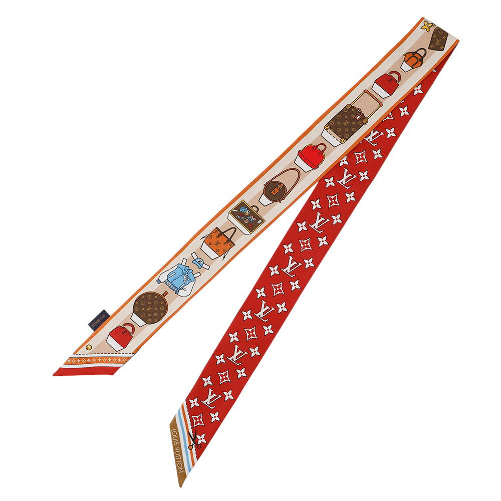 LOUIS VUITTON ★BandeauBB Asniere Paper House SaffronM96259 Silk100%