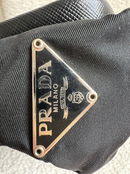 Prada Vintage Nylon Buckle Shoulder Bag