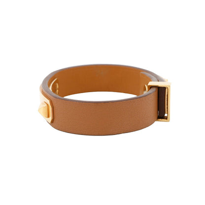 HERMES As de Coeur Bracelet Size T2 Gold Swift Leather