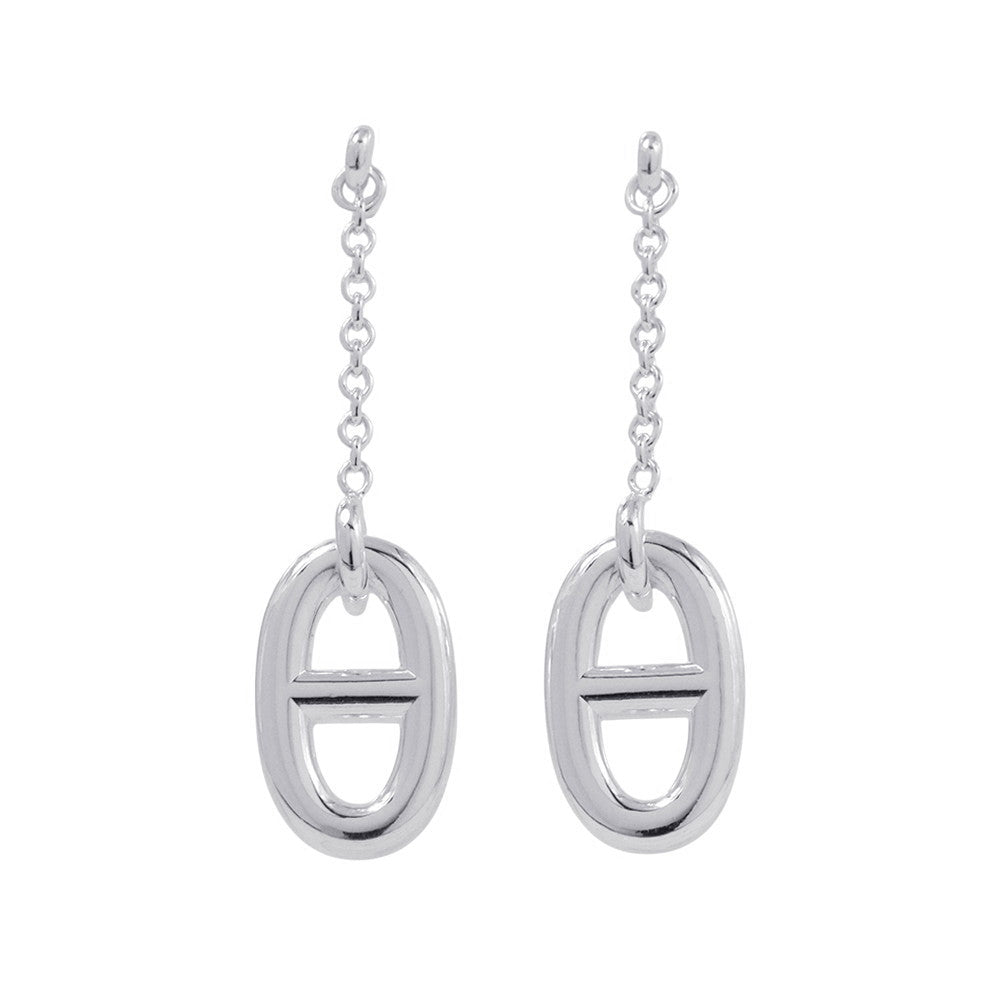 HERMES Chaine d'Ancre Farandole Earrings Size MM SV925