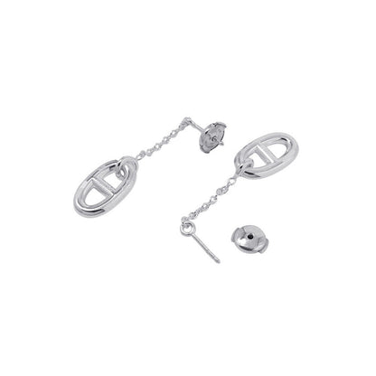 HERMES Chaine d'Ancre Farandole Earrings Size MM SV925