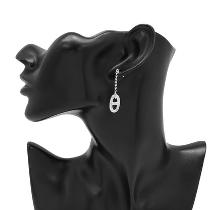 HERMES Chaine d'Ancre Farandole Earrings Size MM SV925