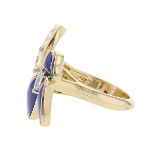 Van Cleef & Arpels De Papillon Entree Les Doors Ring Size 49/#9VCARP3DN49/VCARP3DN00 18K Yellow Gold