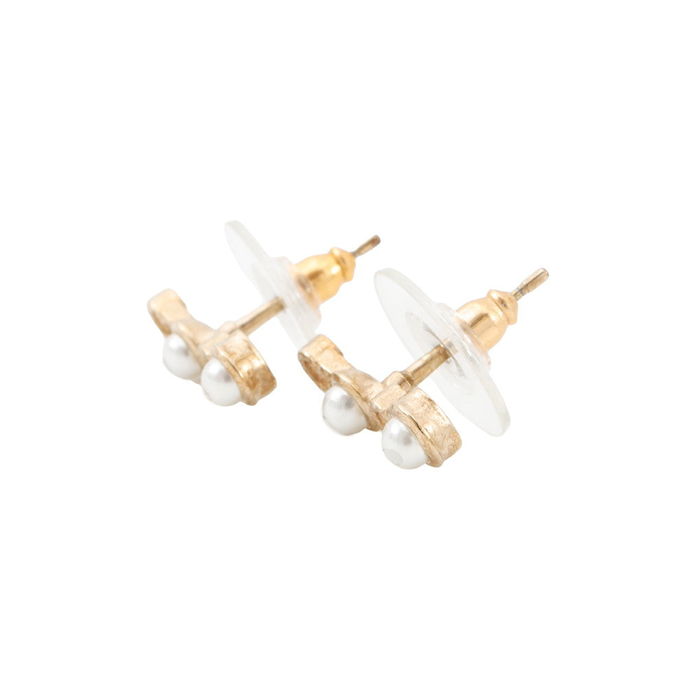 CHANEL COCO Earrings Metal Faux Pearl