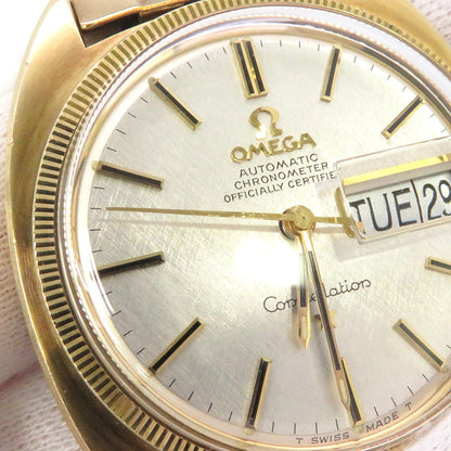 OMEGA Constellation Day-Date W35mm Gold Plated White Dial168.029