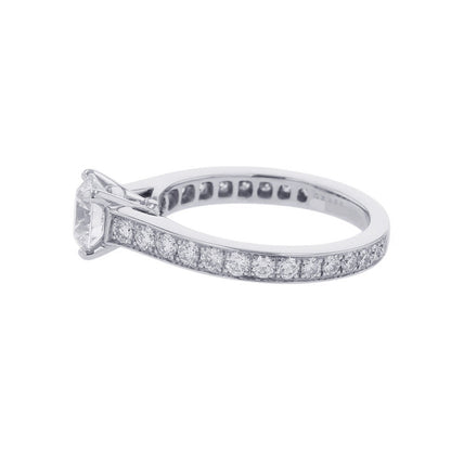 GRAFF Flame Round Diamond Engagement Ring Size Approximately No. 5RPV01 Pt950