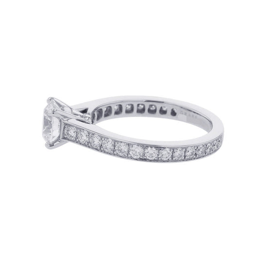 GRAFF Flame Round Diamond Engagement Ring Size Approximately No. 5RPV01 Pt950
