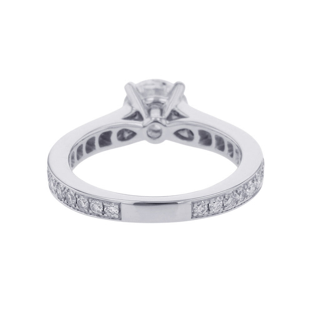GRAFF Flame Round Diamond Engagement Ring Size Approximately No. 5RPV01 Pt950