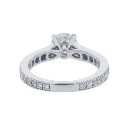 GRAFF Flame Round Diamond Engagement Ring Size Approximately No. 5RPV01 Pt950