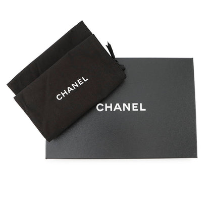CHANEL CC logo loafers SilverG45663 Leather Size 37C