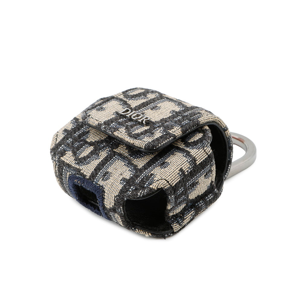 Dior Dior Airpods ProCase Navy/Beige Canvas