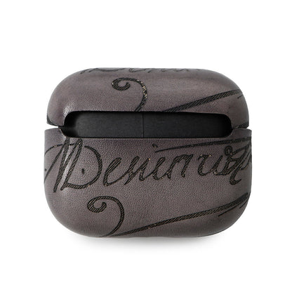 Berluti AirPods ProCase Gray Venice Scritto Calf Leather