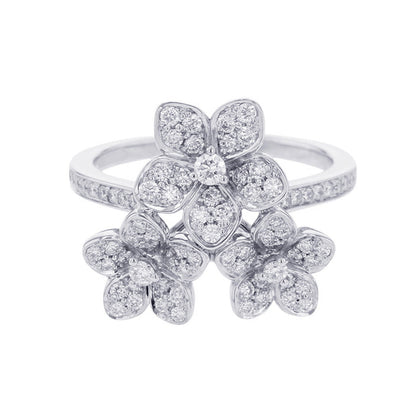 GRAFF Wildflower Diamond Cluster Ring Size Approximately No. 14RGR843 18K White Gold