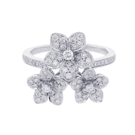 GRAFF Wildflower Diamond Cluster Ring Size Approximately No. 14RGR843 18K White Gold