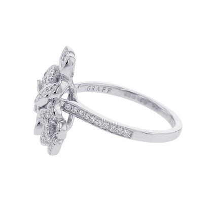 GRAFF Wildflower Diamond Cluster Ring Size Approximately No. 14RGR843 18K White Gold
