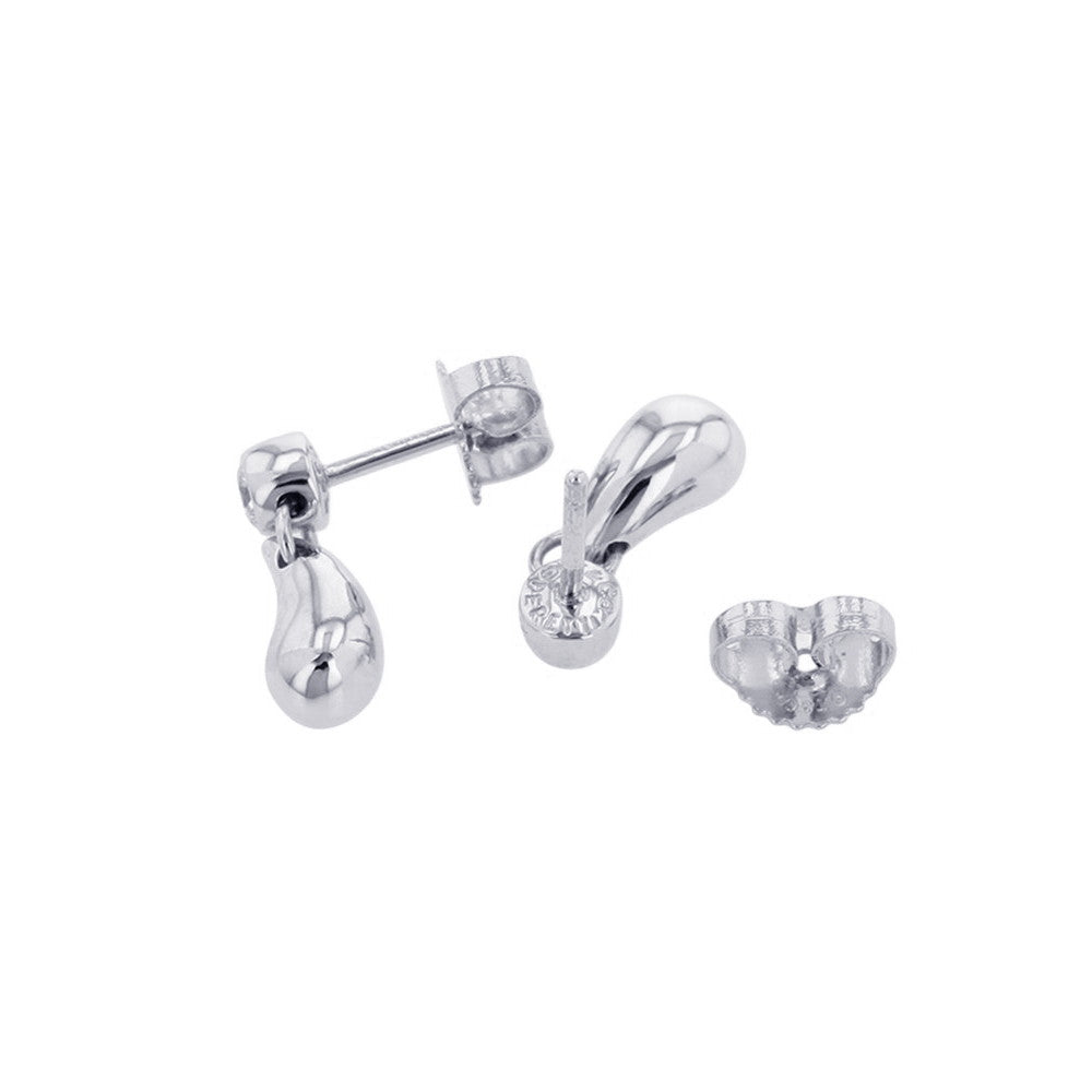 TIFFANY&Co. Elsa Peretti Teardrop Diamond Earrings Pt950