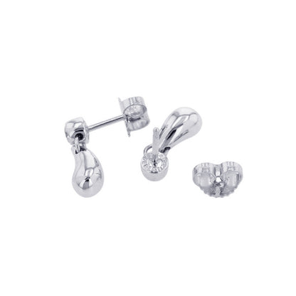 TIFFANY&Co. Elsa Peretti Teardrop Diamond Earrings Pt950